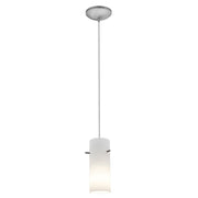 Cylinder Cable Mini Pendant in Brushed Steel