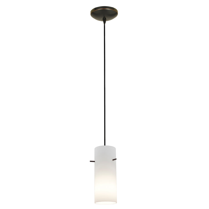 Cylinder 1-Light Pendant in Oil Rubbed Bronze Finish