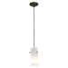 Cylinder 1-Light Pendant in Oil Rubbed Bronze Finish