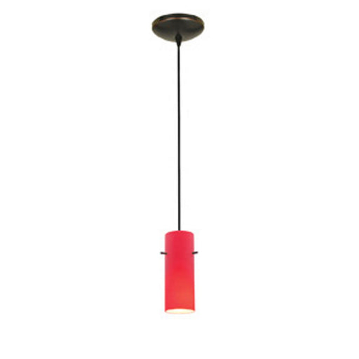 Cylinder 1-Light Pendant in Oil Rubbed Bronze Finish