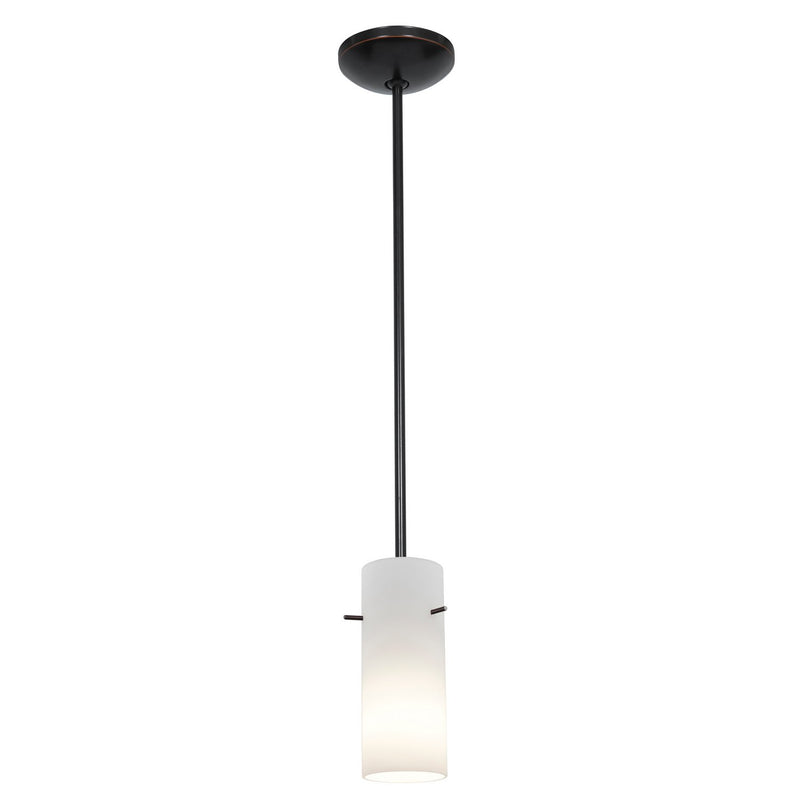 Cylinder Stem Mini Pendant in Oil Rubbed Bronze