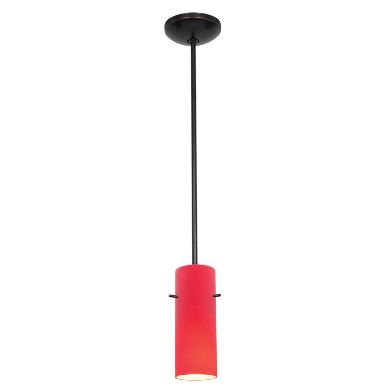 Cylinder Stem Mini Pendant in Oil Rubbed Bronze