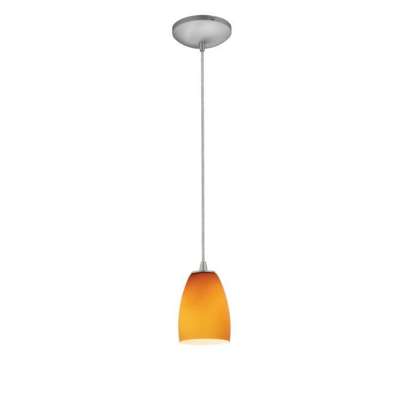 Sherry Cable Pendant in Brushed Steel