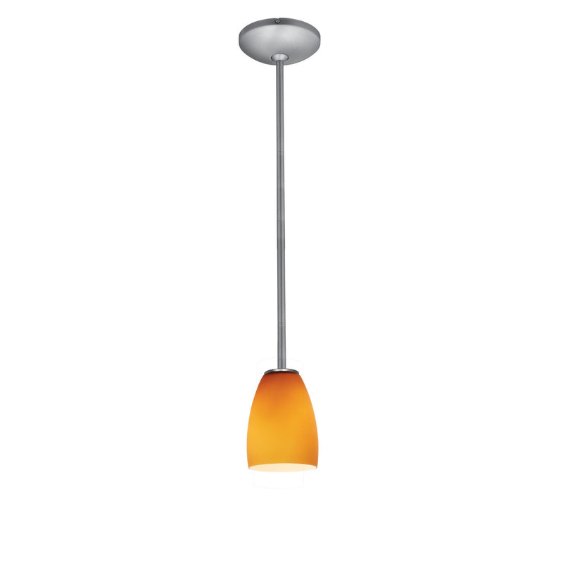 Sherry Stem Pendant in Brushed Steel