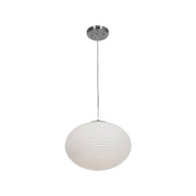 Callisto 2-Light Pendant in Brushed Steel