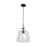Clear Pendant in Black