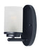 Corona One Light Bath Vanity in Black