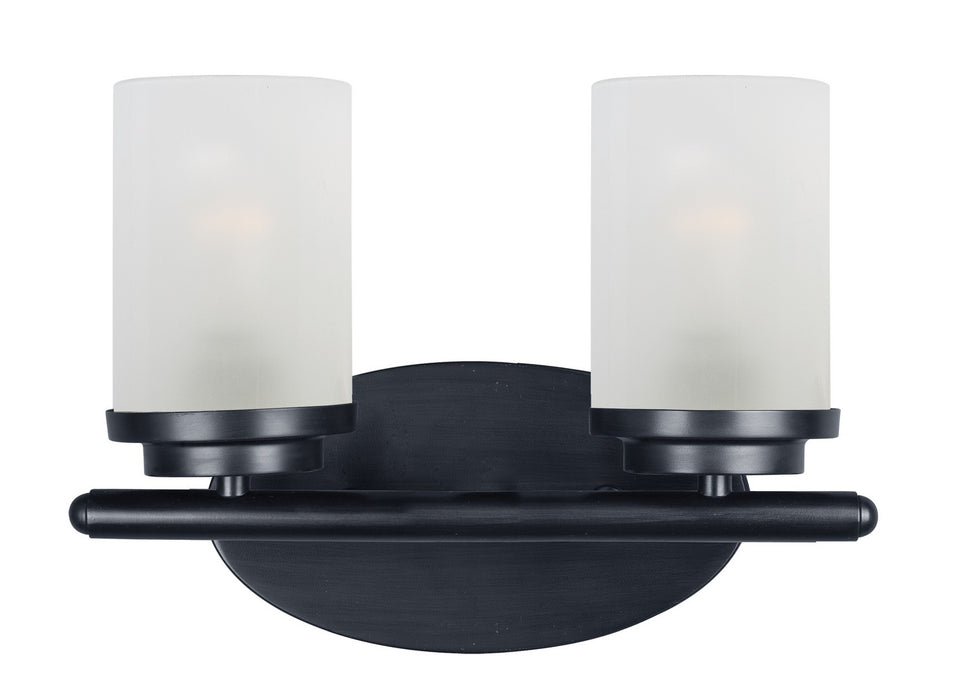 Corona Two Light Bath Vanity in Black