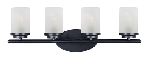 Corona Four Light Bath Vanity in Black