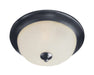 Essentials - 583x Three Light Flush Mount in Black