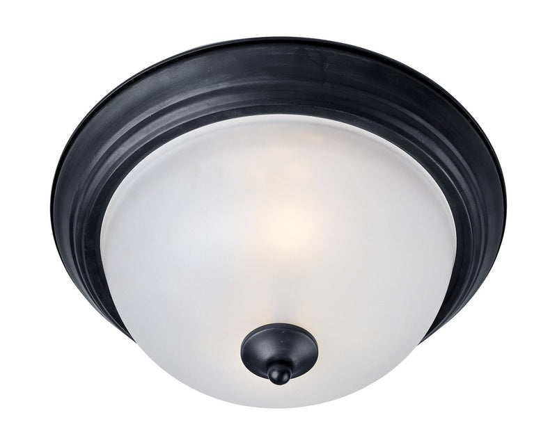 Essentials - 584x Three Light Flush Mount in Black