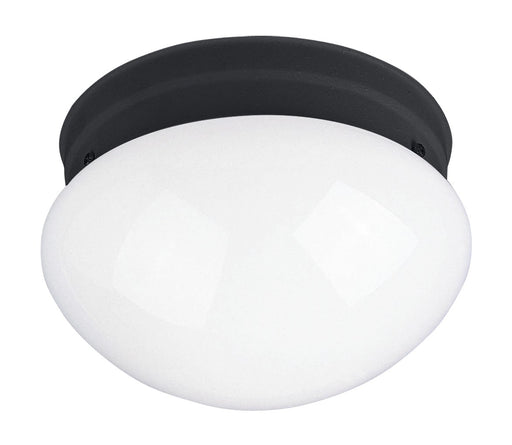 Essentials - 588x One Light Flush Mount in Black