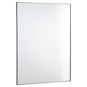 30" x 40" Rectangular Mirror in Matte Black