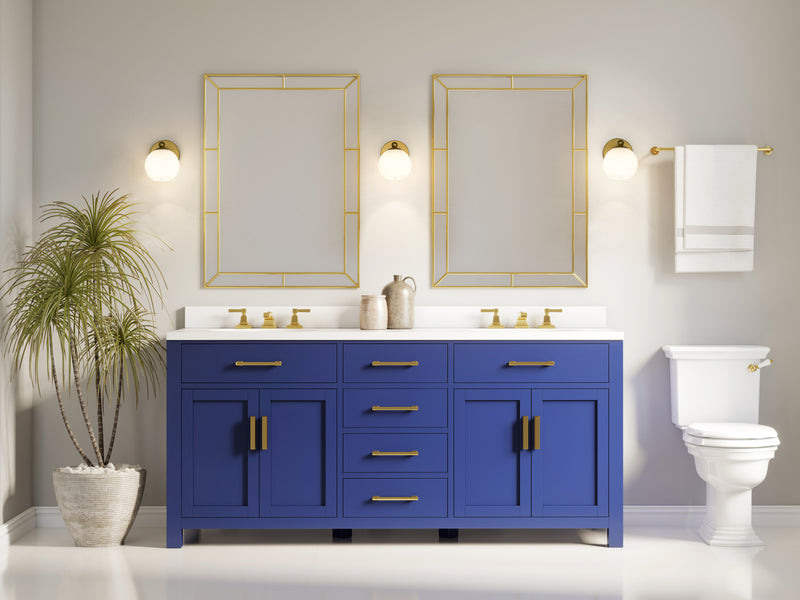 Neoma 1 Light 5.25" Wall Sconce in Modern Gold in a room setting