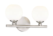 Neoma 2 Light 13.5" Vanity in Brushed Nickel