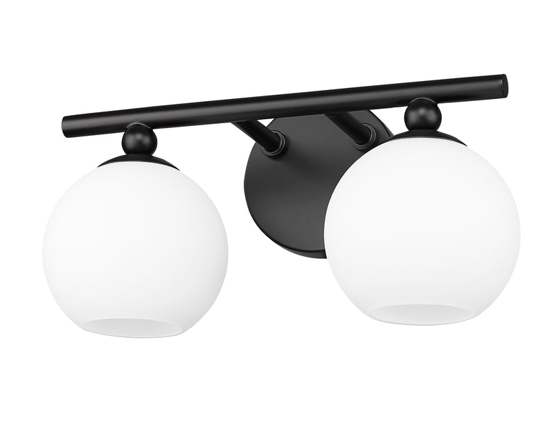 Neoma 2 Light 13.5" Vanity in Matte Black