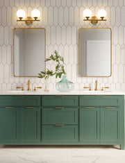 Neoma 2 Light 13.5" Vanity in Modern Gold in a room setting