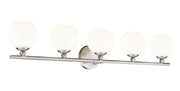 Neoma 5 Light 38.25" Vanity in Brushed Nickel