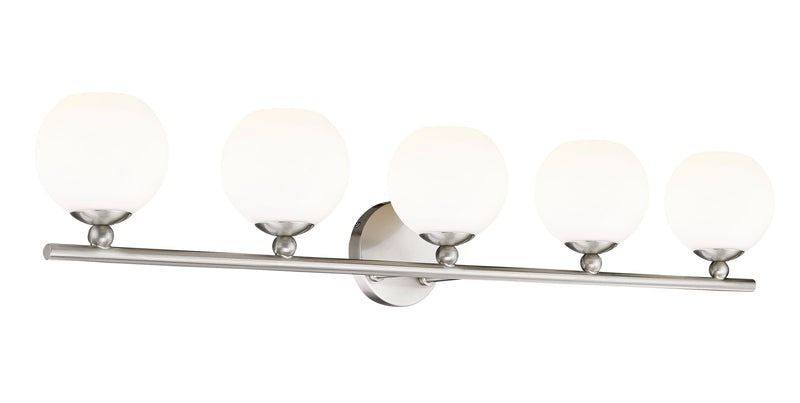 Neoma 5 Light 38.25" Vanity in Brushed Nickel