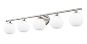 Neoma 5 Light 38.25" Vanity in Brushed Nickel