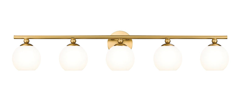Neoma 5 Light 38.25" Vanity in Modern Gold