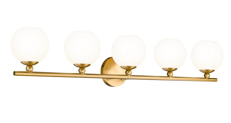 Neoma 5 Light 38.25" Vanity in Modern Gold