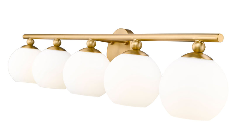Neoma 5 Light 38.25" Vanity in Modern Gold