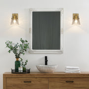 Analia 1 Light 6.5" Wall Sconce in Modern Gold in a room setting