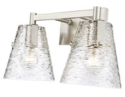 Analia 2 Light 16.5" Vanity in Brushed Nickel