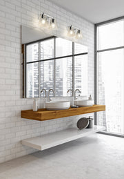 Analia 2 Light 16.5" Vanity in Chrome in a room setting
