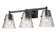 Analia 3 Light 26.25" Vanity in Matte Black
