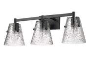 Analia 3 Light 26.25" Vanity in Matte Black