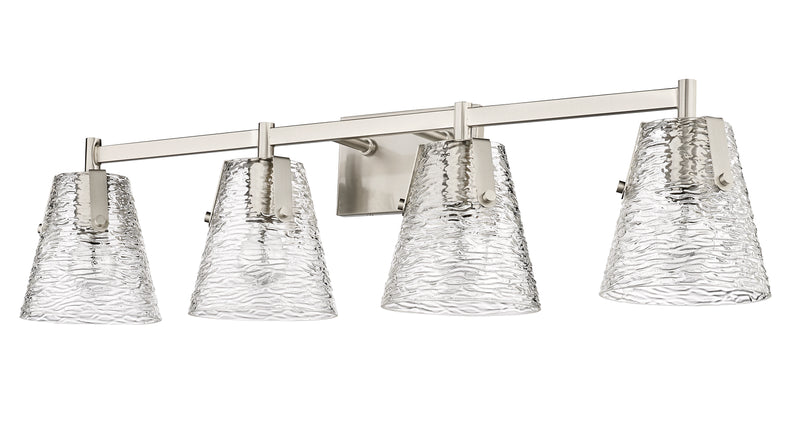 Analia 4 Light 36" Vanity in Brushed Nickel