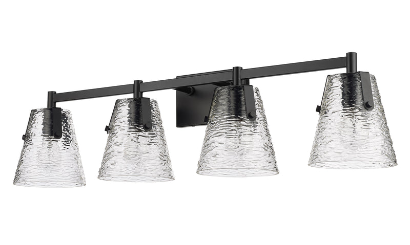 Analia 4 Light 36" Vanity in Matte Black