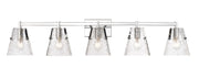 Analia 5 Light 45.75" Vanity in Chrome