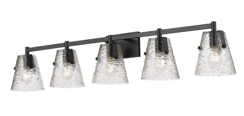 Analia 5 Light 45.75" Vanity in Matte Black