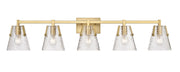 Analia 5 Light 45.75" Vanity in Modern Gold