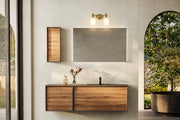 Orion 2 Light 13.75" Vanity in Modern Gold in a room setting