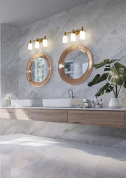 Orion 3 Light 22" Vanity in Modern Gold in a room setting