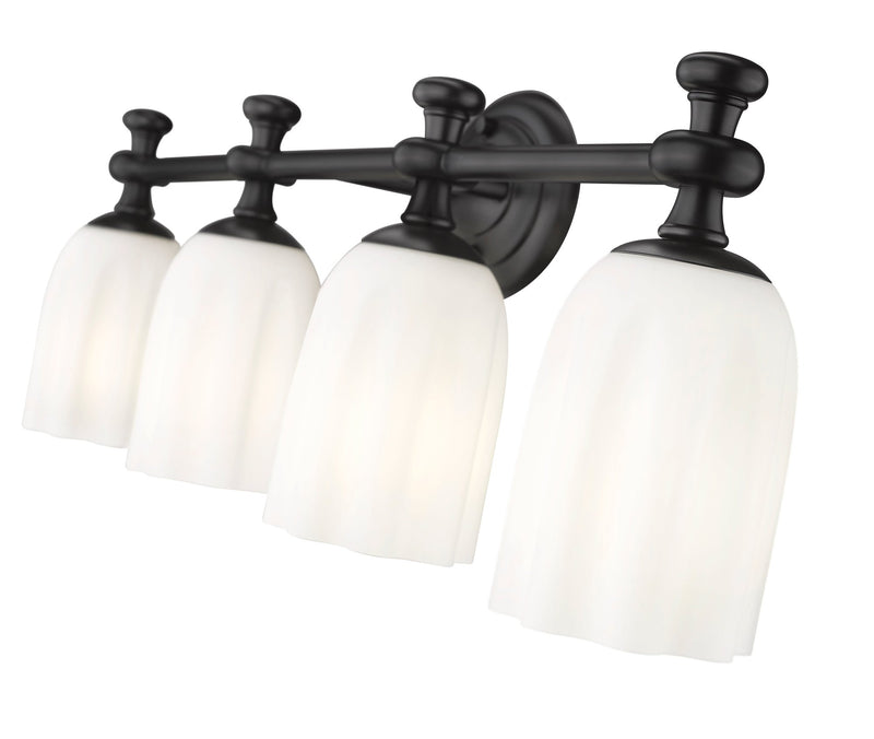 Orion 4 Light 31.25" Vanity in Matte Black