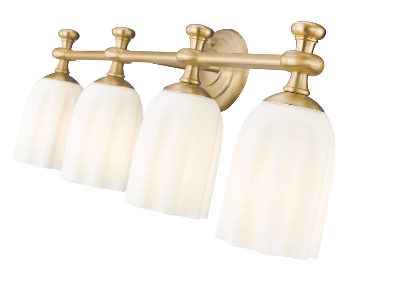 Orion 4 Light 31.25" Vanity in Modern Gold
