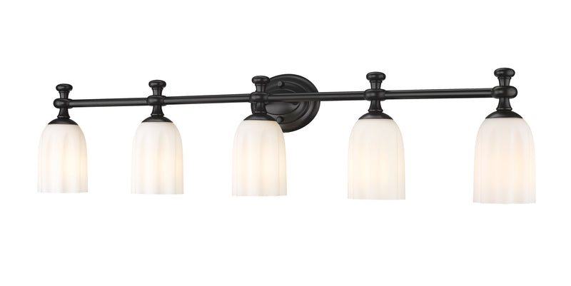 Orion 5 Light 40.25" Vanity in Matte Black