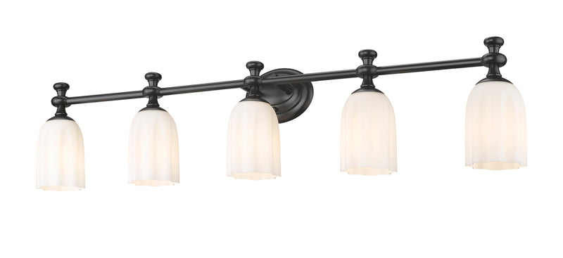 Orion 5 Light 40.25" Vanity in Matte Black
