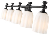 Orion 5 Light 40.25" Vanity in Matte Black