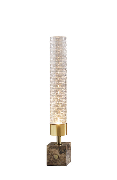 Harriet LED Table Lamp in Antique Brass - Lamps Expo