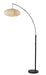 Corinne One Light Arc Lamp in Black