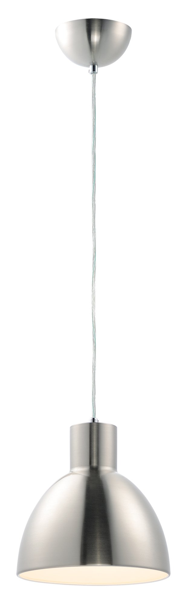 Cora 8.75" Pendant in Satin Nickel