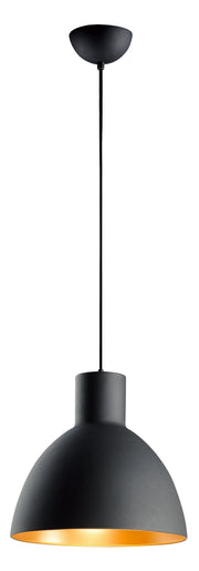 Cora 13.75" Pendant in Black / Gold