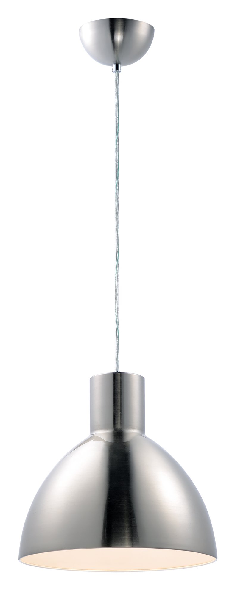 Cora 13.75" Pendant in Satin Nickel