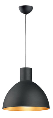 Cora 20" Pendant in Black / Gold